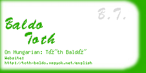 baldo toth business card